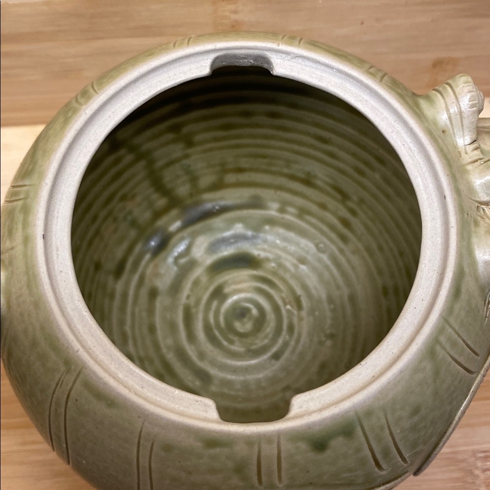Artisan Pottery Teapot Tea Pot Fish Design Unique - Picture 14 of 16